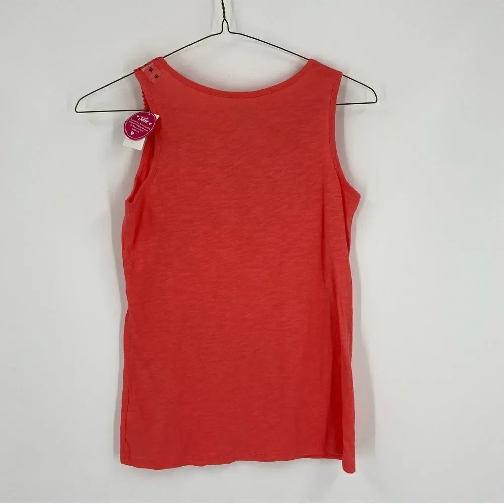 Justice Girls’ Round Neck Sleeveless Coral / Orange Tank Top size 16
